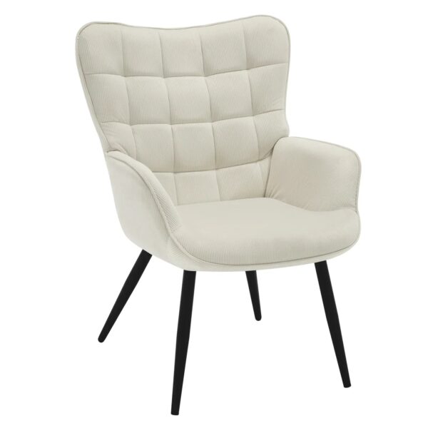 Moderner Ohrensessel, gepolsterte Vintage-Lounge zum Entspannen – Bild 4