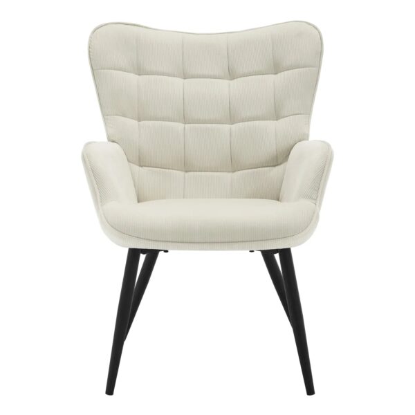 Moderner Ohrensessel, gepolsterte Vintage-Lounge zum Entspannen – Bild 2